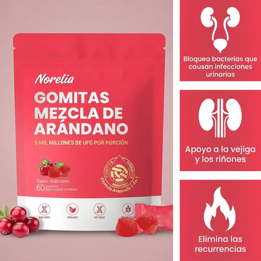 Gomitas de arándano | Fórmula de defensa urinaria y renal