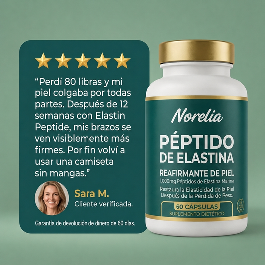 Fórmula reafirmante de la piel con péptidos de elastina